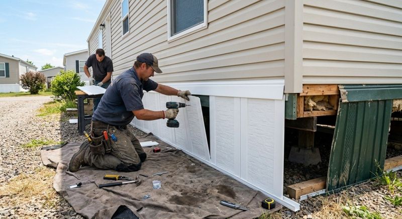 Mobile Home Skirting Repair